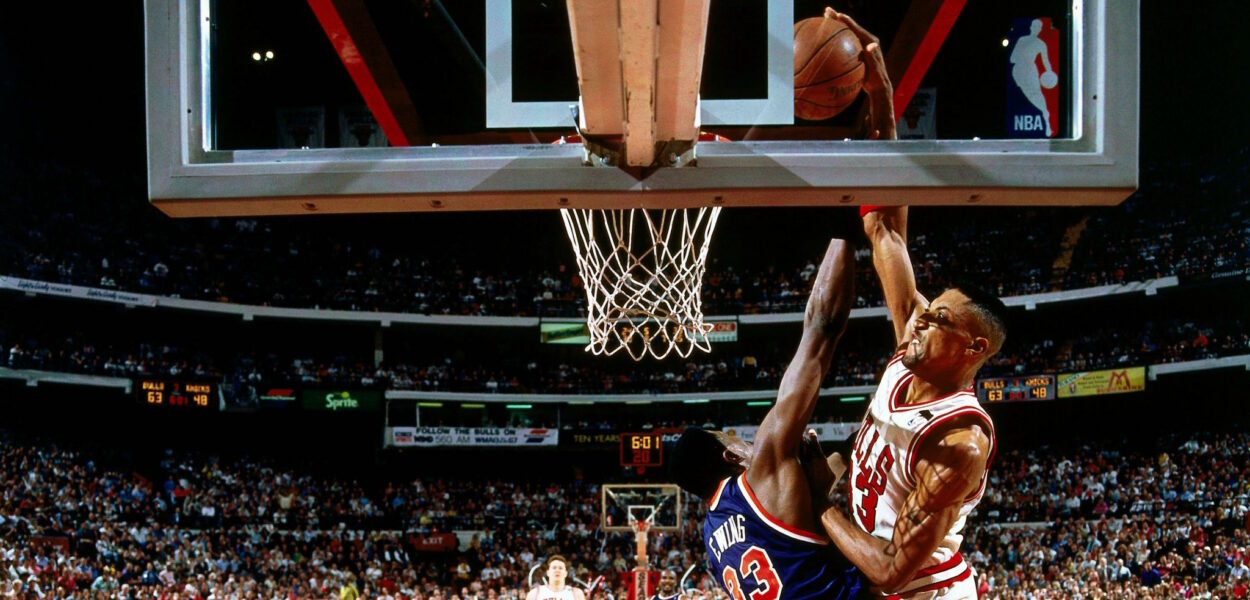 Quand Scottie Pippen posait un dunk monstrueux sur Patrick Ewing