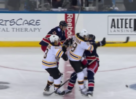 Pastrnak-Girardi-charge-NHL