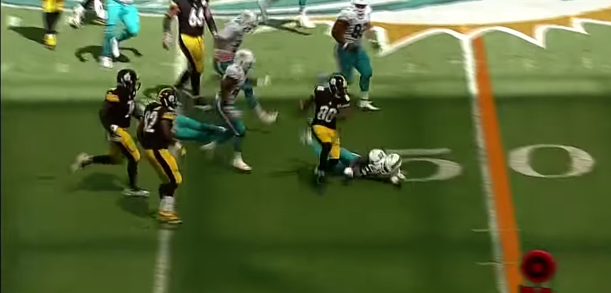 Darrius Heyward-Bey piétine la défense des Dolphins pour un énorme TD de 60 yards