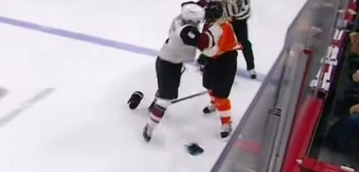 La magie de la NHL : un but et une baston au même moment