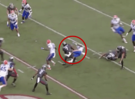 La charge MONSTRUEUSE de Damon Mitchell sur Thompson