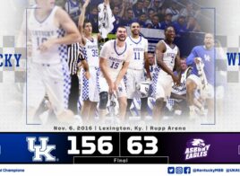 Pour son dernier match amical, Kentucky a battu Asbury 156-63