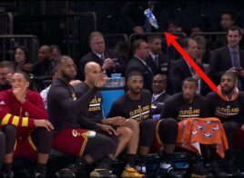 Au calme, les Cavaliers se font un Bottle Challenge en plein match !