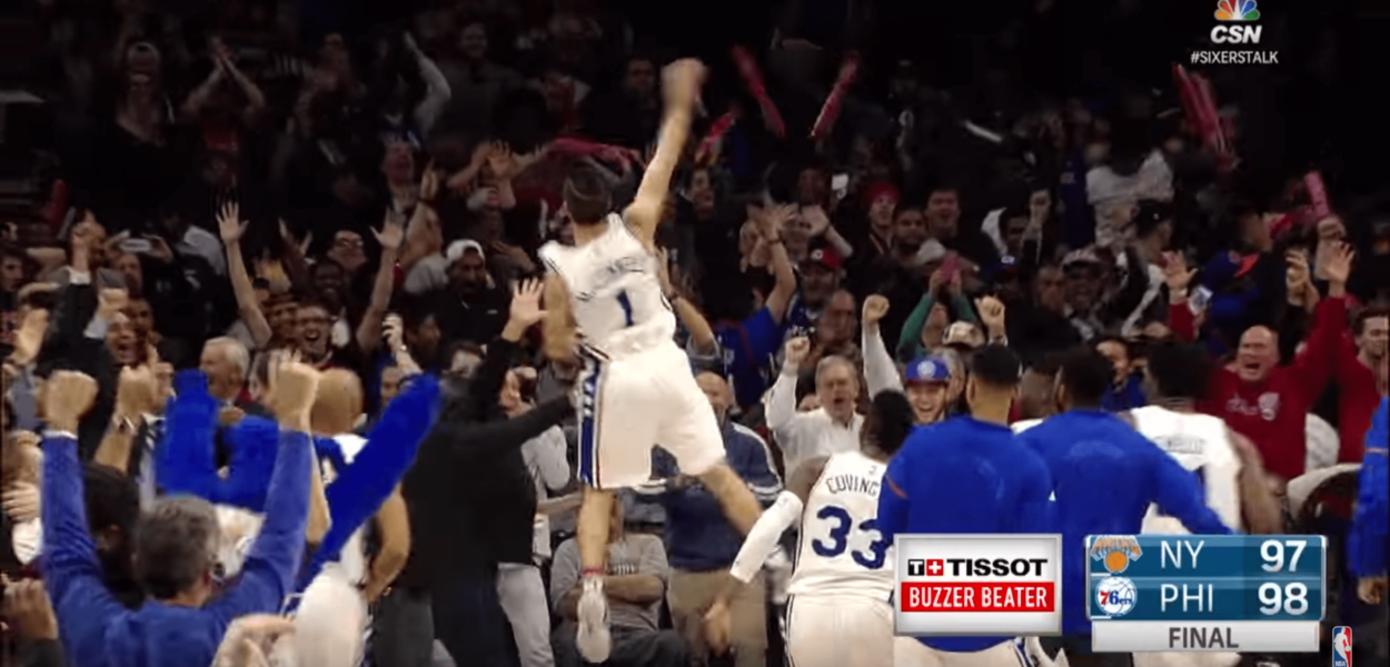 Sixers Knicks Buzzer