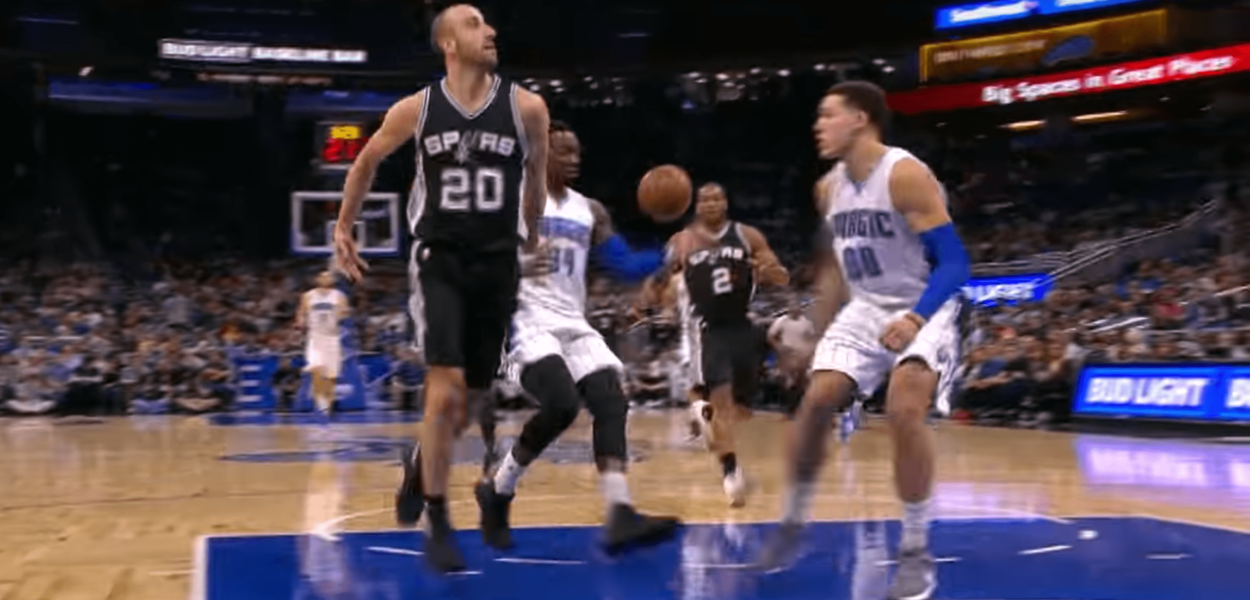 La passe magique de Manu Ginobili pour Kawhi Leonard