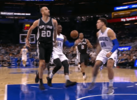 La passe magique de Manu Ginobili pour Kawhi Leonard