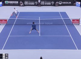 Le coup de génie de Nick Kyrgios face à Jo-Wilfried Tsonga