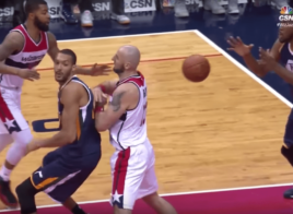 Rudy Gobert et sa passe « magic » pour Derrick Favors