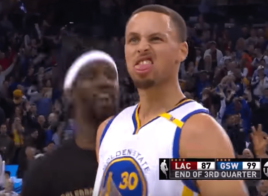 Stephen Curry termine le quart-temps à 50 points des Warriors au buzzer