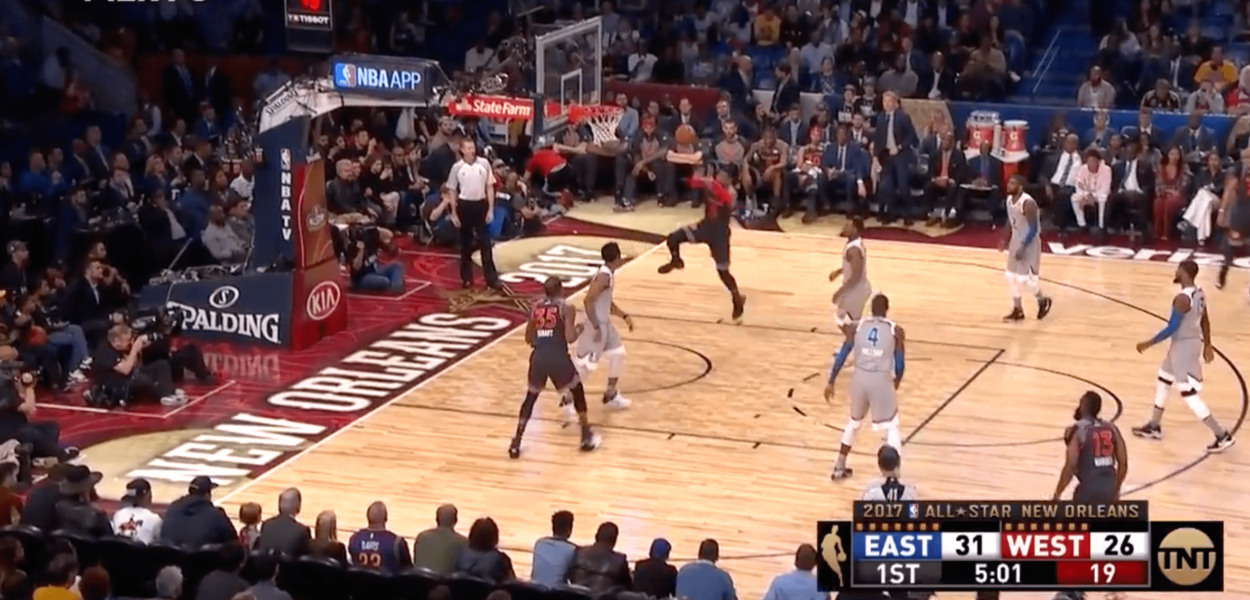 Le alley-oop entre Kevin Durant et Russell Westbrook