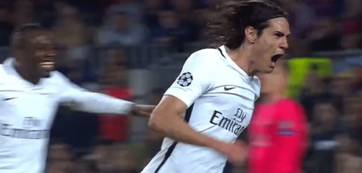 Cavani réduit le score 1-3 et donne de l’air au PSG
