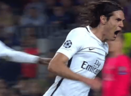 Cavani réduit le score 1-3 et donne de l’air au PSG