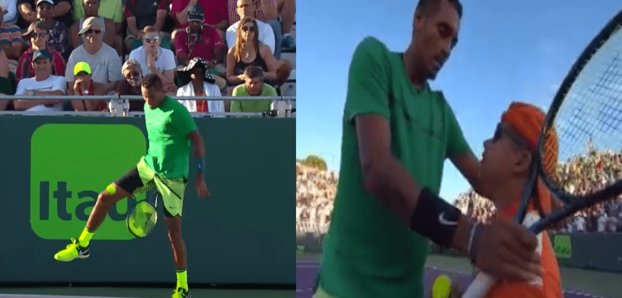 Nick Kyrgios fait le show à Miami: tweener, victoire et beau geste pour le ramasseur de balle