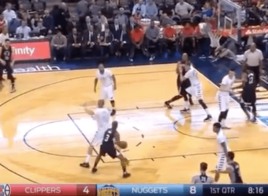 Nuggets vs. Clippers - Chris Paul a bu Mason Plumlee