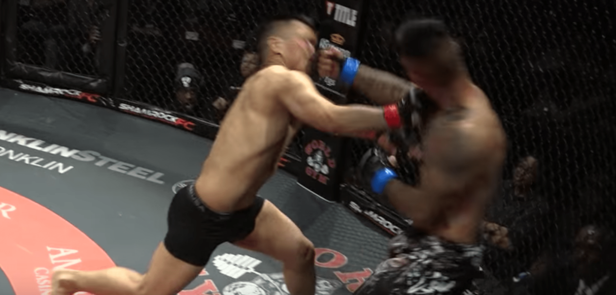 Un double KO lors du Shamrock FC 285 entre Axel Cazares et Alan Vasquez