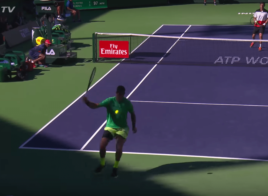 Le tweener+lob de Del Potro aura bien été le point d’Indian Wells