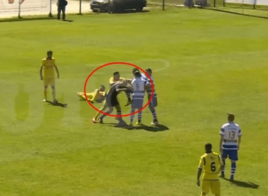 Les joueurs de Canelas 2010 font un carnage : arbitre KO sur coup de genou et nez pété