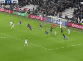Dybala ouvre le score pour la Juventus contre le Barça