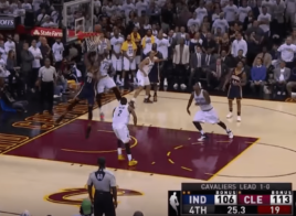 LeBron James a envoyé la tentative de Myles Turner dans les gradins