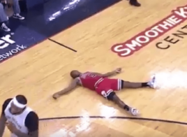 Le magnifique flop de Rajon Rondo sur DeMarcus Cousins