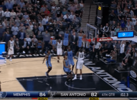 Menés à 2 secondes du buzzer, les Spurs égalisent sur un alley-oop magnifique