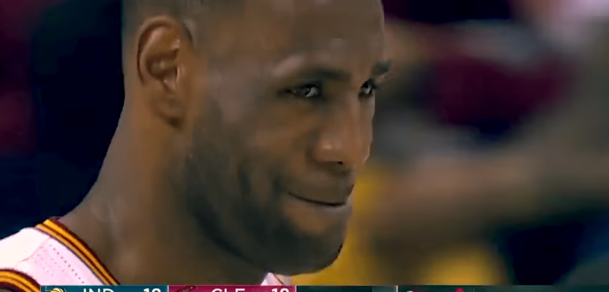 Le très gros marcher de LeBron James contre les Pacers
