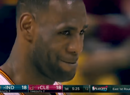 Le très gros marcher de LeBron James contre les Pacers