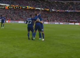 Paul Pogba ouvre le score pour Manchester United contre l’Ajax