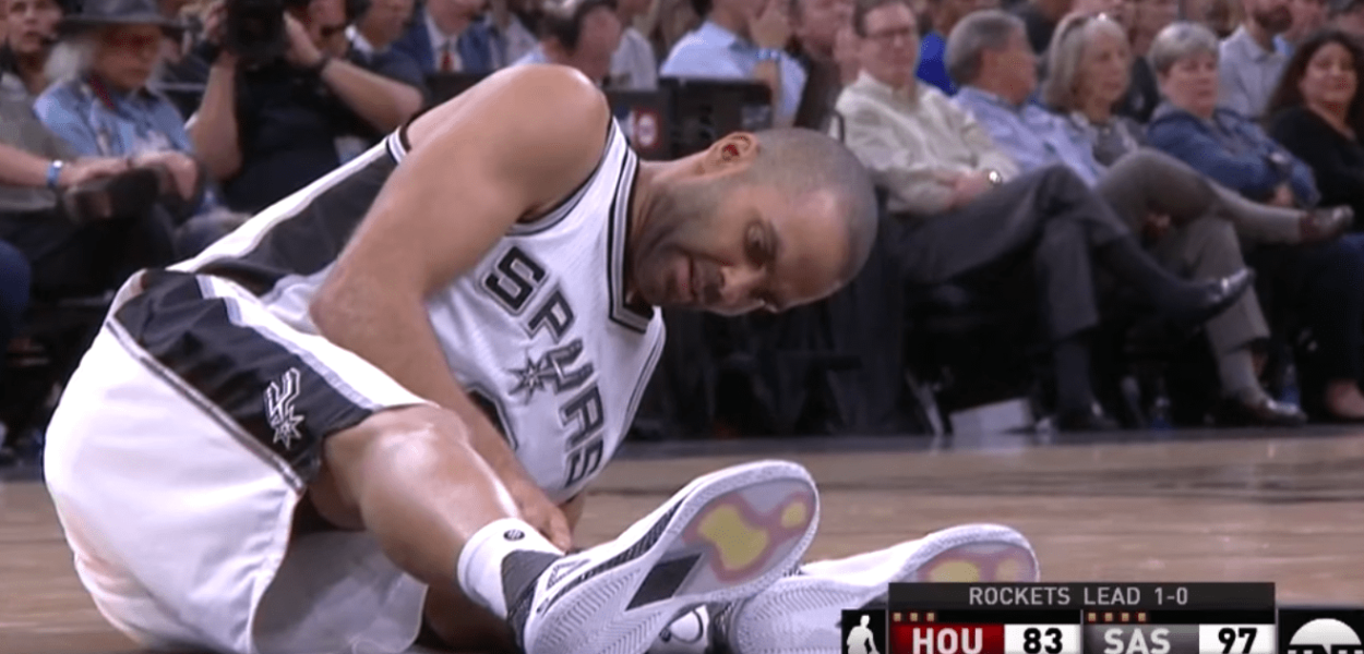 La blessure de Tony Parker face aux Rockets