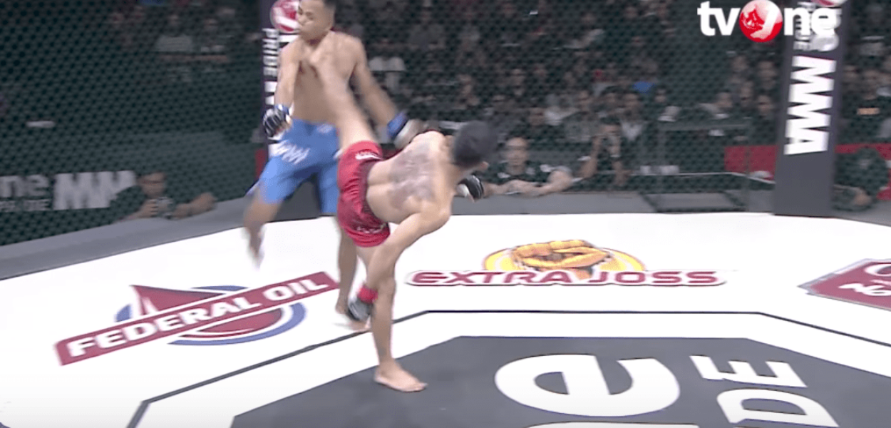 spinning head kick One Pride MMA