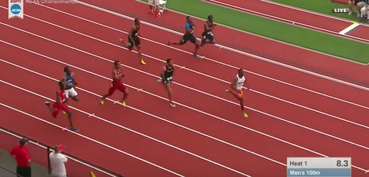Christian Coleman claque la MPM sur 100m en Demi-Finale NCAA !