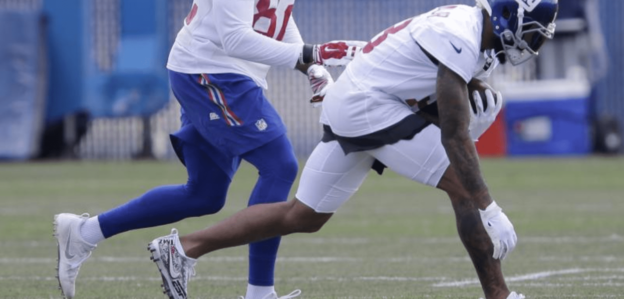 Odell Beckham Jr. envoie un message aux médias avec ses crampons