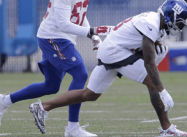 Odell Beckham Jr. envoie un message aux médias avec ses crampons