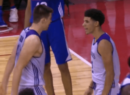 Lonzo Ball en démonstration face aux Philadelphia Sixers