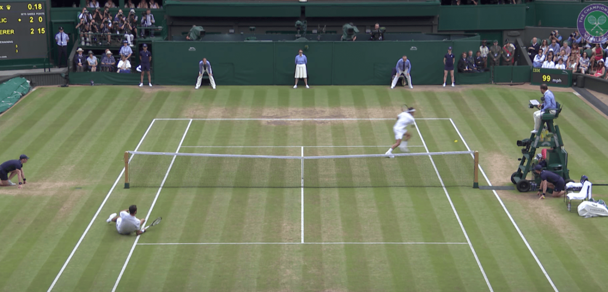 Roger Federer régale contre Marin Cilic