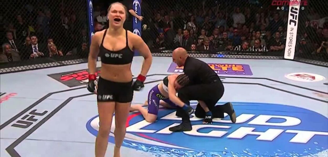 Ronda Rousey roulait sur Alexis Davis lors de l’UFC 175