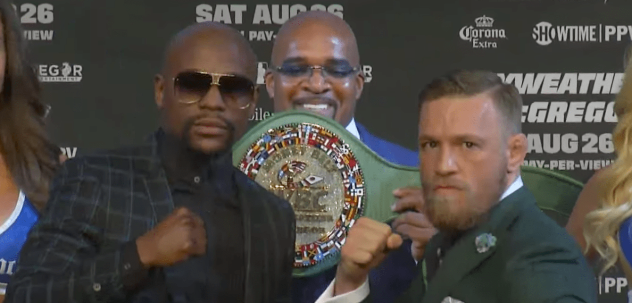 Conor McGregor Floyd Mayweather ceinture