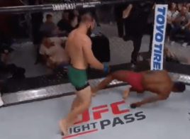 Julian Marquez termine son adversaire avec un headkick et signe à l’UFC