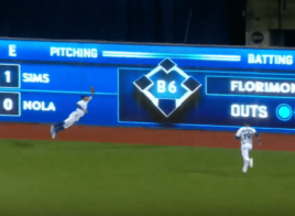 L’incroyable catch de Kevin Pillar face aux Boston Red Sox