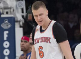 Kristaps Porzingis serait la cible des Cavs pour le trade Kyrie Irving