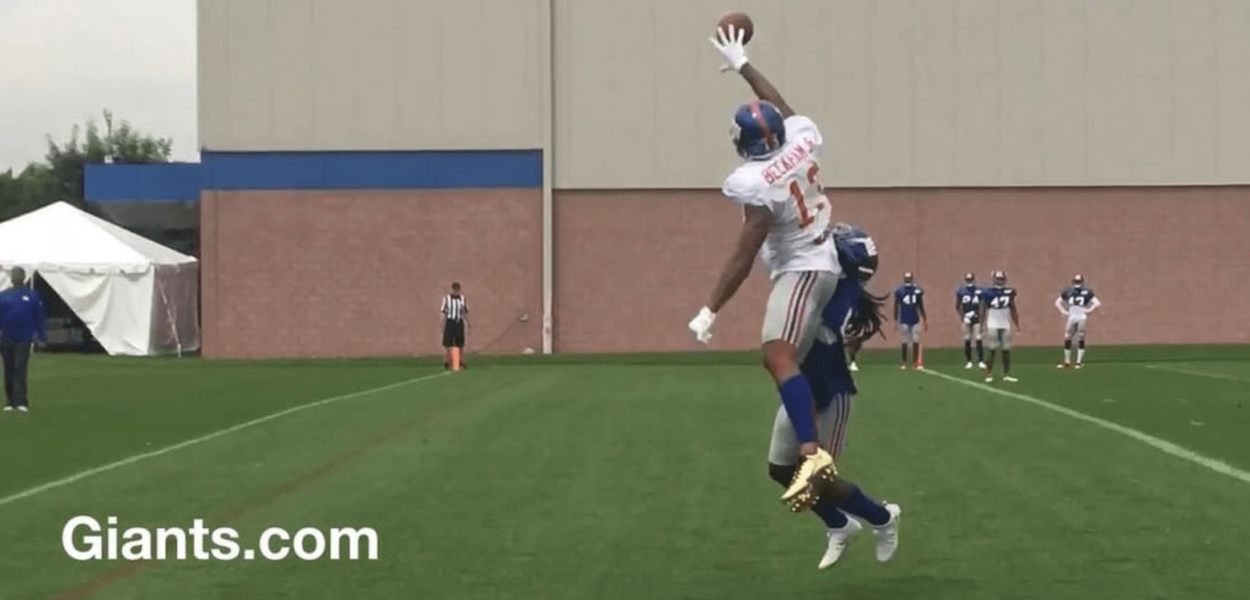 La réception folle d’Odell Beckham Jr. à l’entraînement