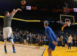 Stephen Curry fait un concours à trois points et ne manque que 2 tirs