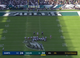 Les Eagles s’imposent un field goal de 61 yards à la dernière seconde