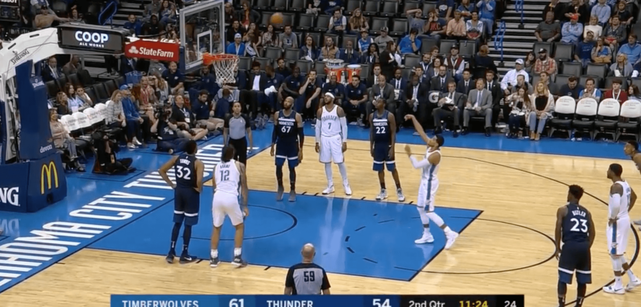 Andre Roberson airballs lancers francs