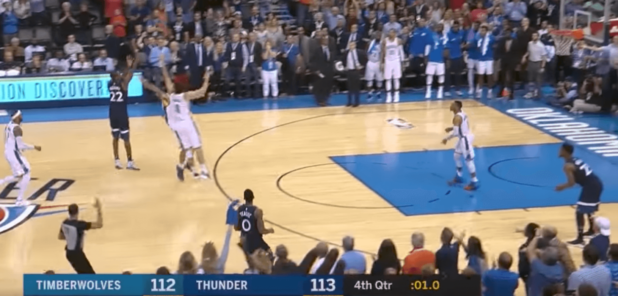 Andrew Wiggins Thunder buzzer