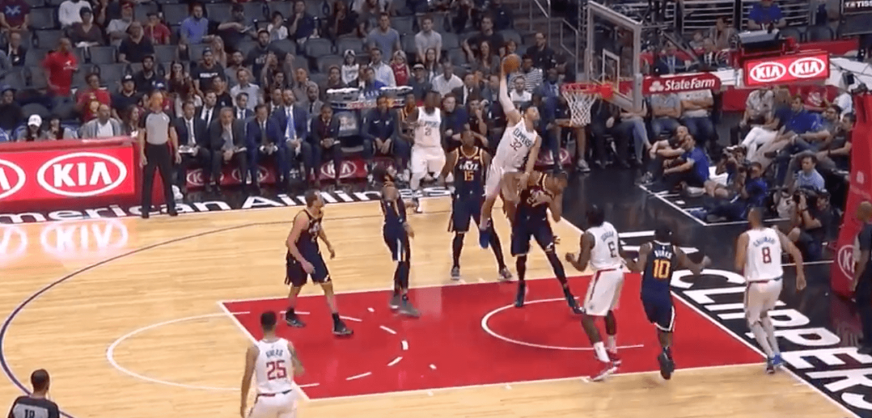 Blake Griffin Rudy Gobert poster monstrueux