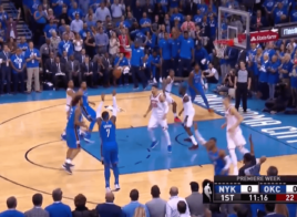 Pour le premier tir de Carmelo Anthony, Westbrook savait
