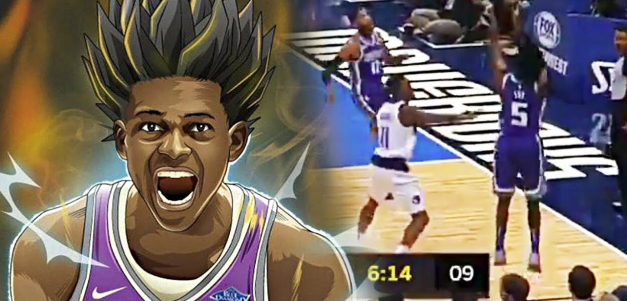 De’Aaron Fox lâche un "KAMEHA" en tirant à trois points