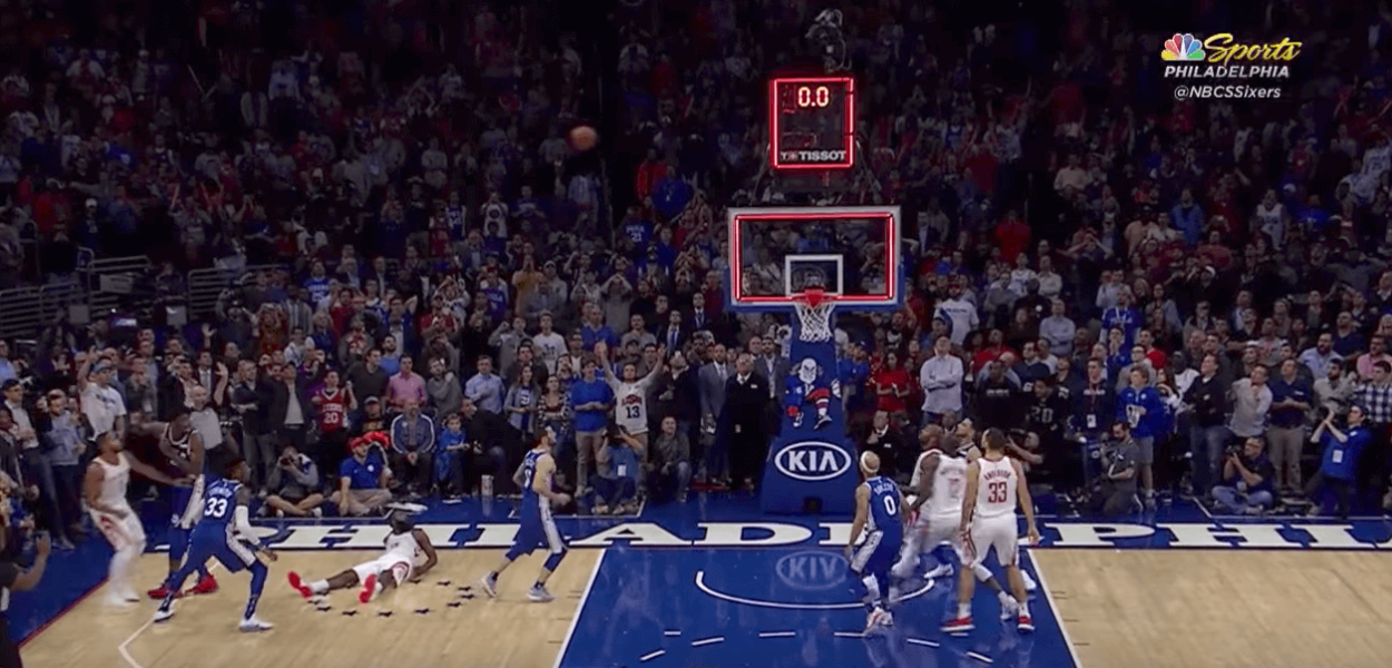 Eric Gordon Philadelphia Sixers buzzer