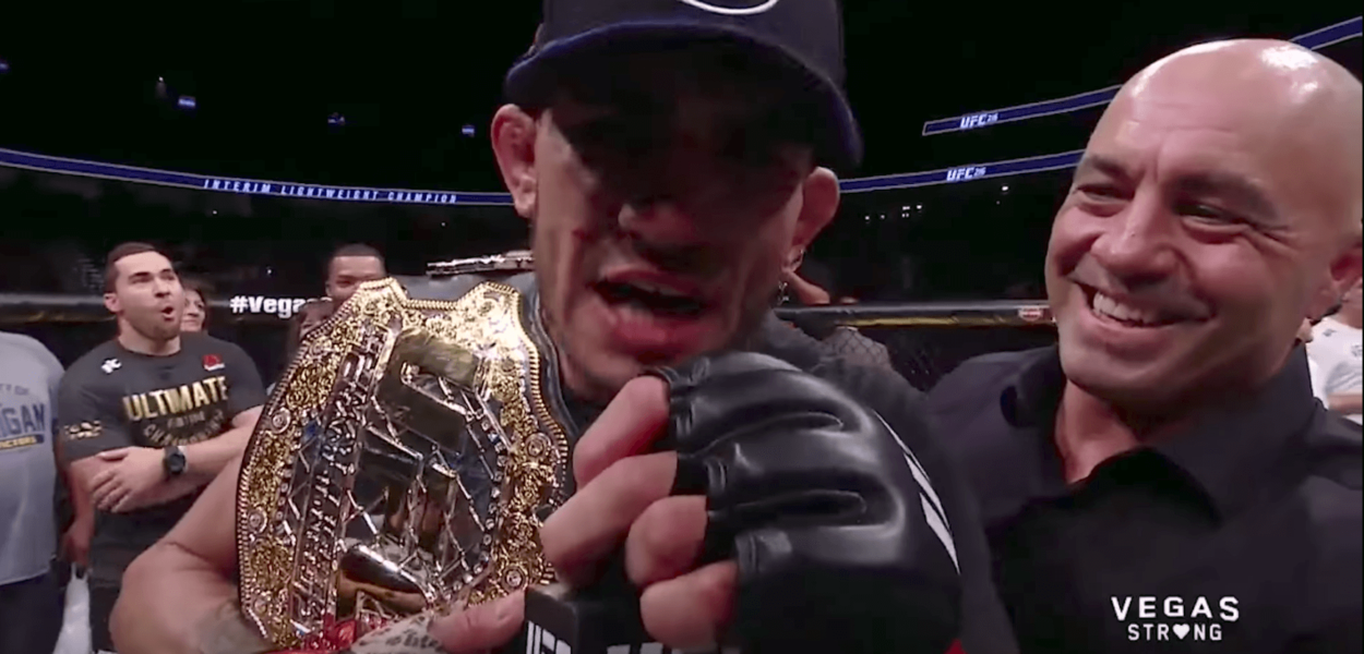 Tony Ferguson termine Kevin Lee, devient champion et insulte McGregor